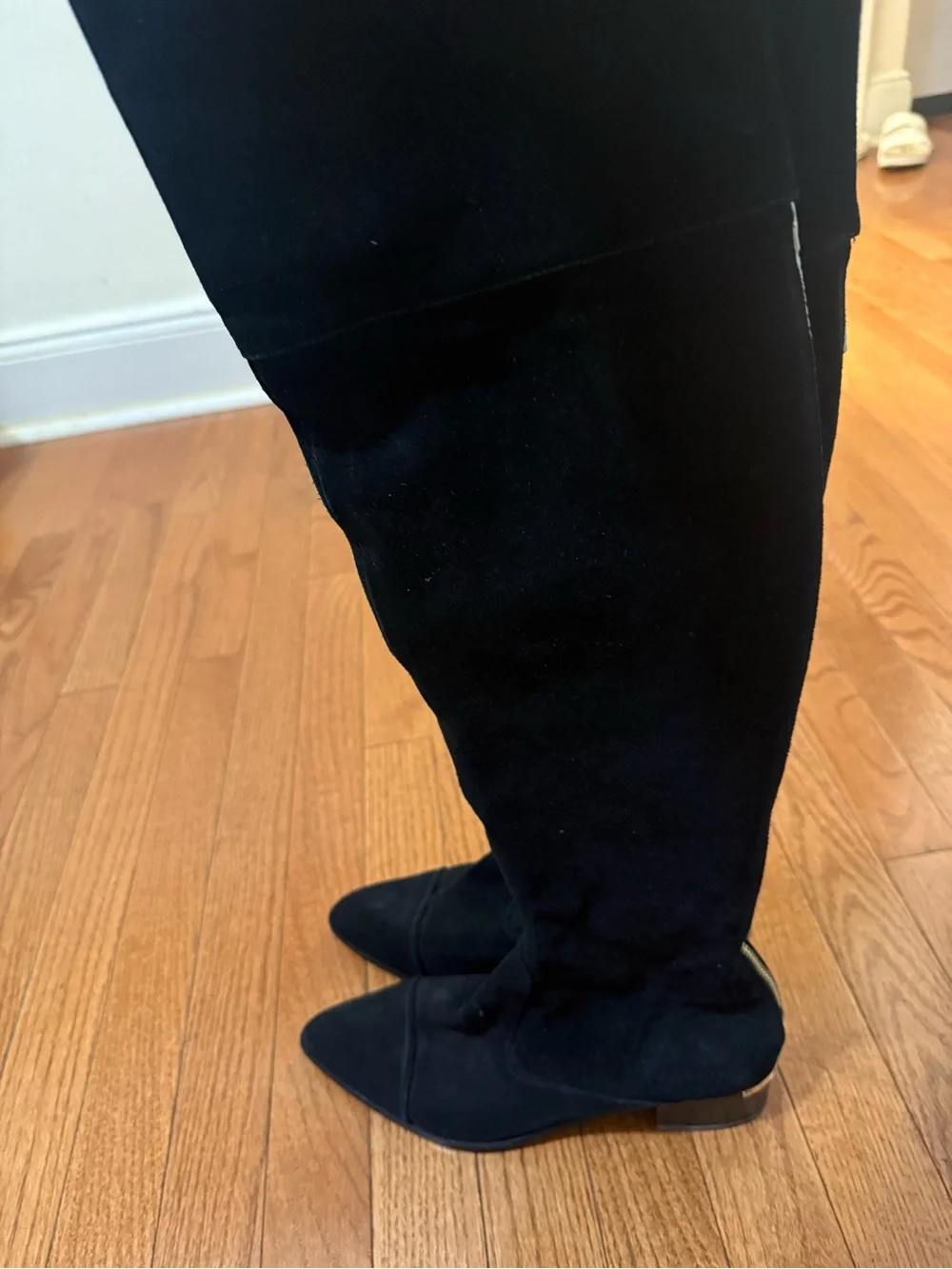 Donald J. Pliner Black Over-the-Knee Suede Boots